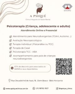 🧠 Novo convênio SAEMG: sua saúde mental em primeiro lugar! 1 🧠 Novo convênio SAEMG: sua saúde mental em primeiro lugar! 5