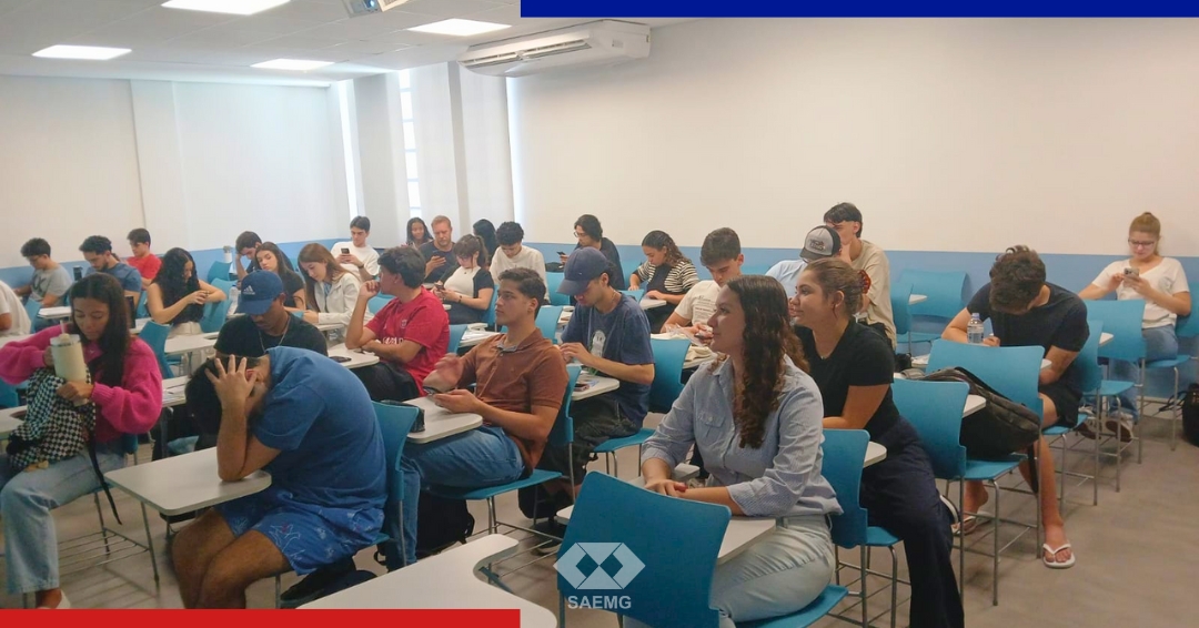 SAEMG promove palestra para estudantes de Administração na PUC Minas 1 SAEMG promove palestra para estudantes de Administração na PUC Minas 2 1